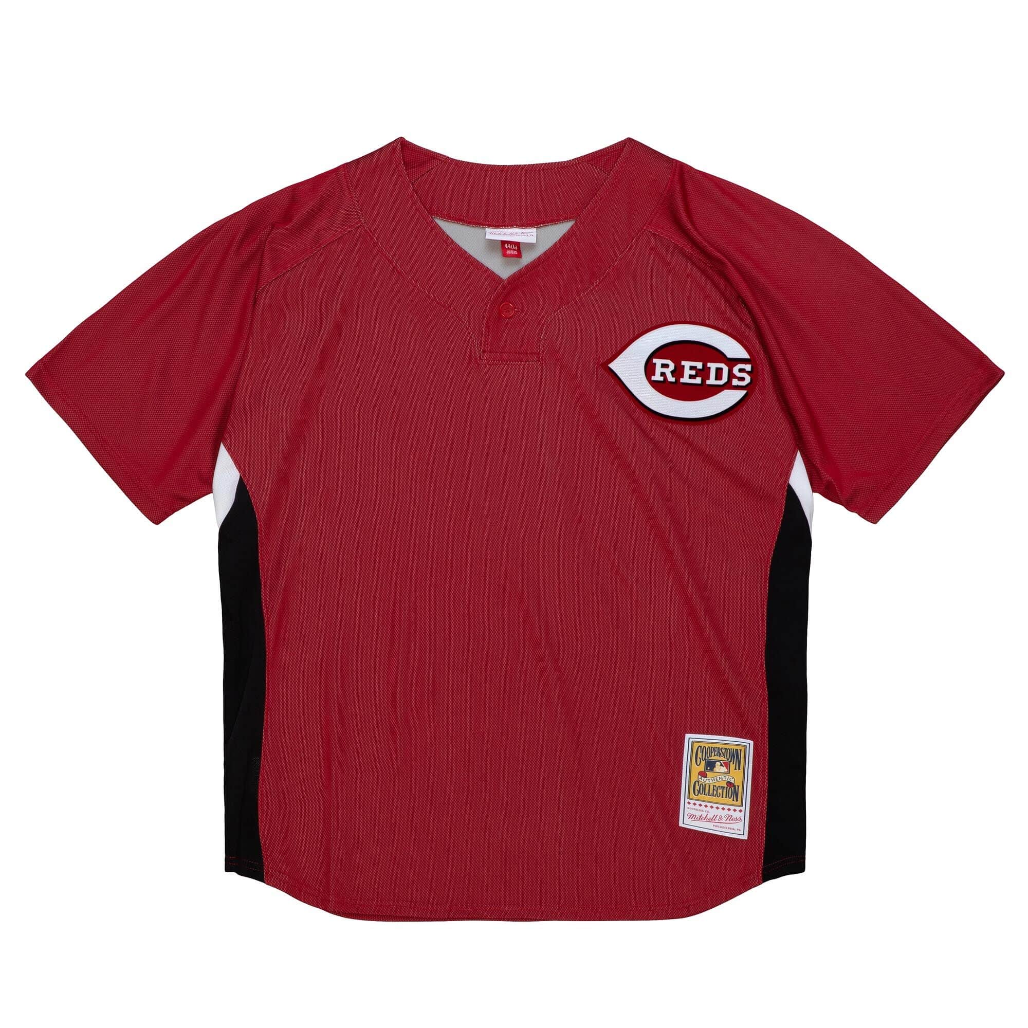 Authentic Ken Griffey Jr Cincinnati Reds 2007 BP Jersey – All 